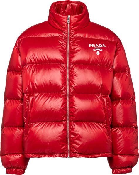 prada veste rot|Prada puffer vest.